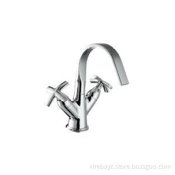 Chromed Brass Cold Hot Water Basin Mixer Taps Single Hole F